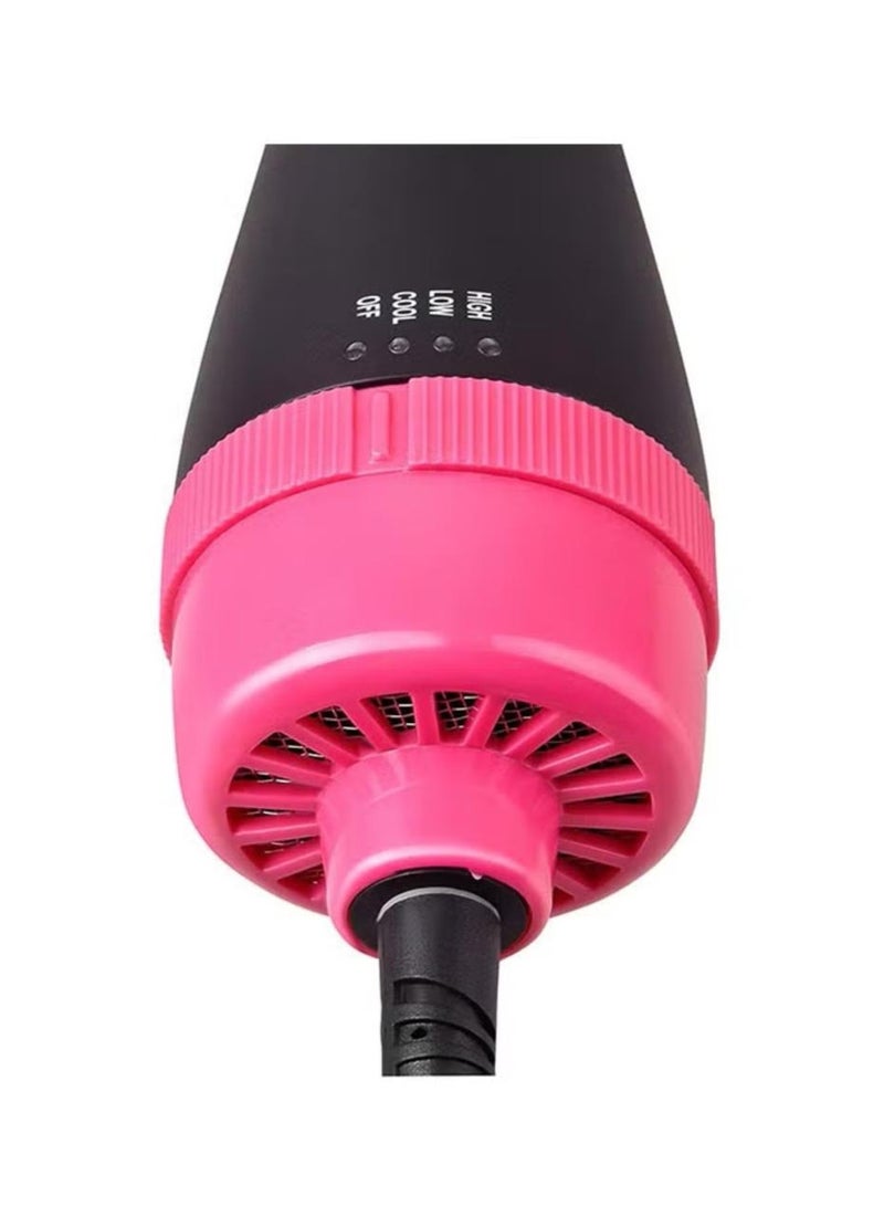 One Step Hair Dryer And Styler Hot Air Brush Black/Pink - Image 4